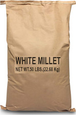 White Millet Wild Bird Food, 50-Pound