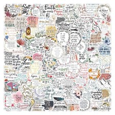 200 Pcs Inspirational Christian Stickers Bible Verse Decals for Journaling