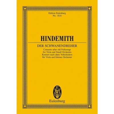 Der Schwanendreher Hindemith Studienpartitur Viola und kleines Orchester Noten