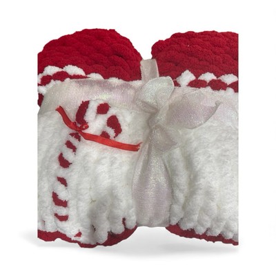 handmade knit throw blanket 40x30 You Can Pick Colors