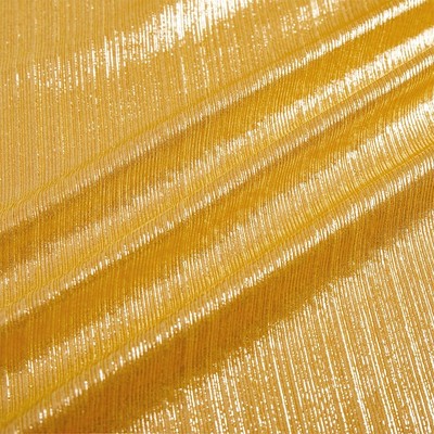 MaiMaiSuan 60   Wide Soft Shiny Stretch Metallic Luster Rib Knit 1 Yard, Gold 