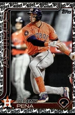 2025 Topps Series 1 #307 Jeremy Peña Topps Foil Pattern Houston Astros