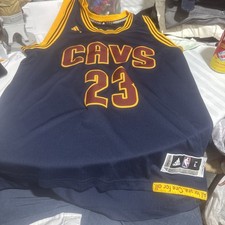 Adidas Lebron James 23 Cleveland Cavs Swingman Jersey Mens Large Navy Blue
