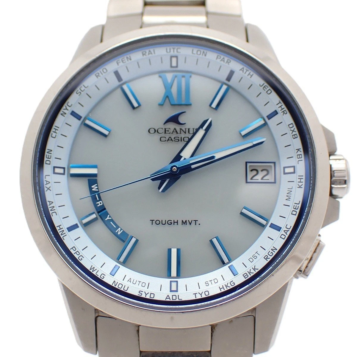 Casio Oceanus OCW-T150-2AJF Titanio Radio Solar Reloj Esfera Azul De Japón