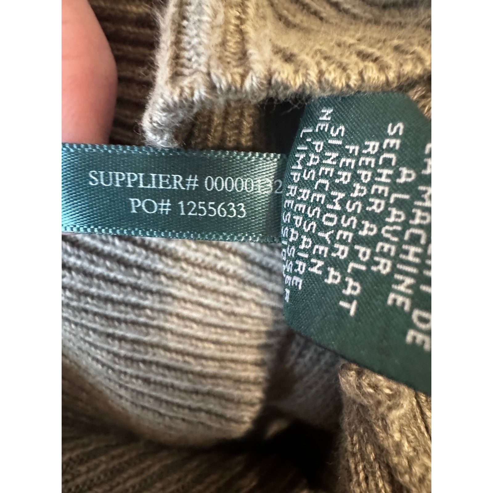 Lauren Jeans Co. Ralph Lauren Cotton Cardigan Sweater Elbow Patches Petite PM thumbnail 7