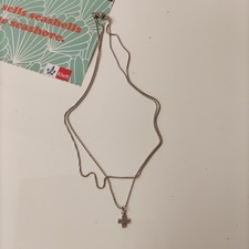 Esprit Damenkette silber mit Kreuz Anhänger