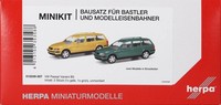 Herpa Minikit 1:87 Bausatz Pkw Vw Passat Variant B5 Gelb Und GrüN H0 012249-007