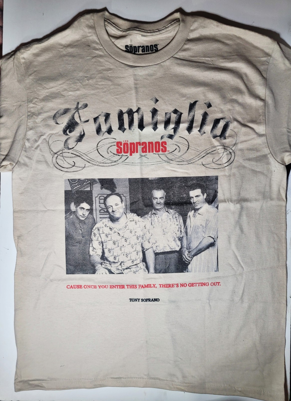 Famiglia THE SOPRANOS T SHIRT HBO TV SHOW TONY SILVIO PAULIE Christopher Medium image 4