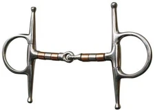 Showman Stainless Steel Full Cheek Snaffle Bit