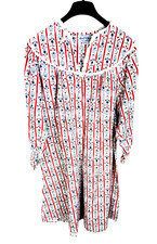 Lanz of Salzburg womens nightgown Tyrolean flowers size L cozy cottage granola