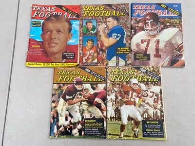 Dave Campbell’s Texas Football 1965, 1966, 1967, 1968 & 1969 5 Magazine Lot - Image 1 of 4