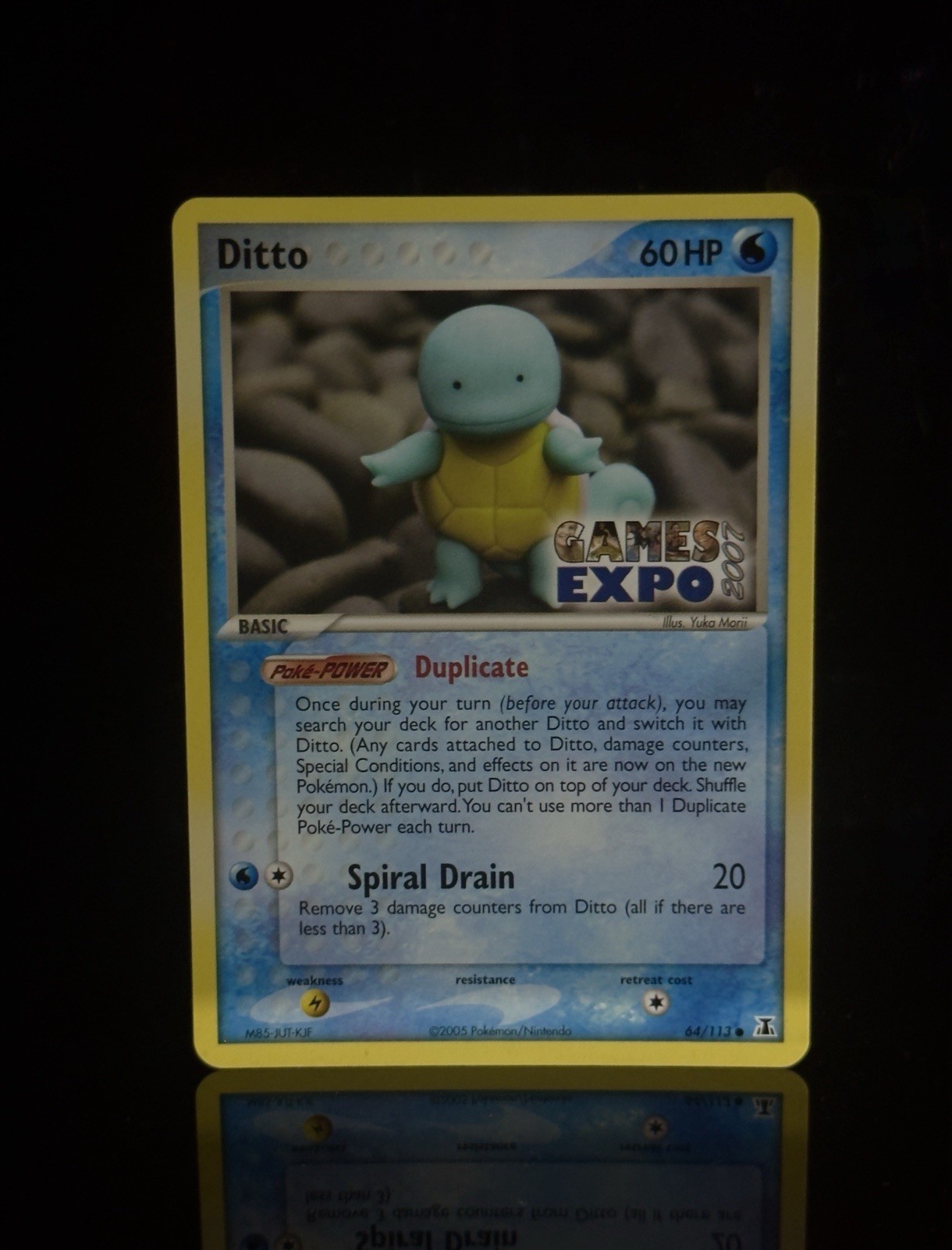 RARE 2007 GAMES EXPO (SQUIRTLE) DITTO | Ex Delta Species 64/113 Pokemon Promo