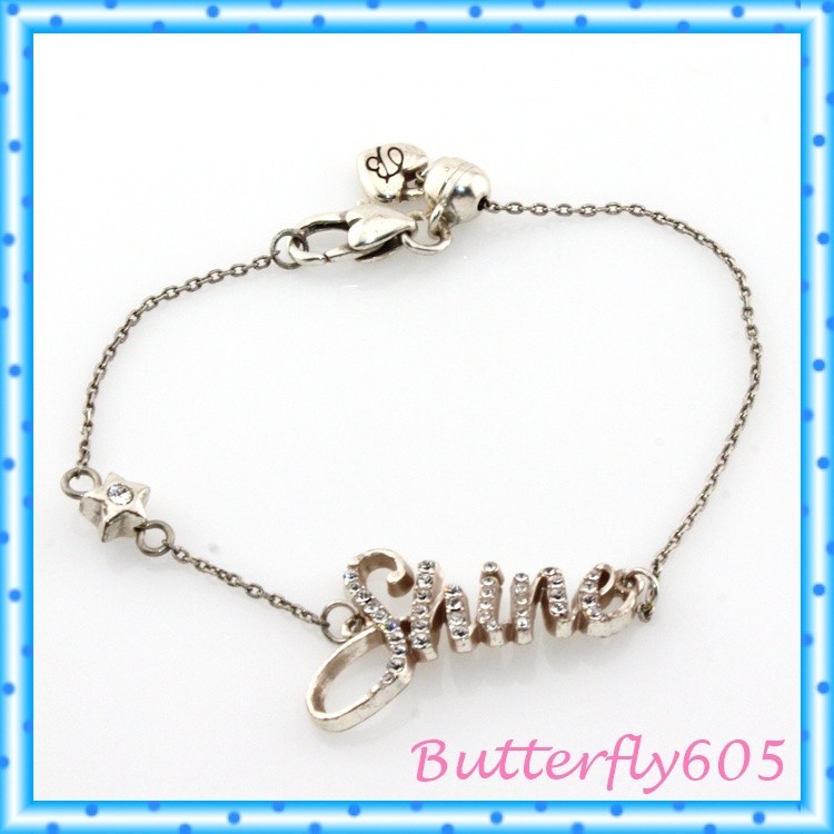 Brighton Shine Script Silver Silver Crystal Star … - image 2