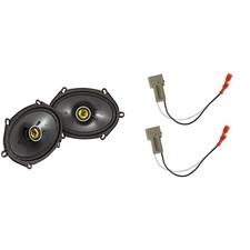 KICKER Speakers 6X8 inch for Ford F-250/F-350/F-450/F-550 1999-2004 Upgrade K...