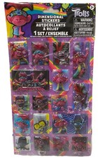 Dreamworks Trolls World Tour Dimensional Stickers 17 New Sealed Poppy Barb