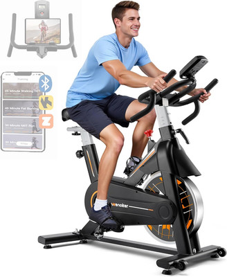 Exercise Bike,  Stationary Bike for Home, App Supported Indoor Bike with Adjusta