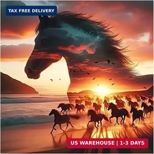 Horse Diamond Painting Kits for Adults, Diamond Art Kits for Adults, DIY 5D Diam