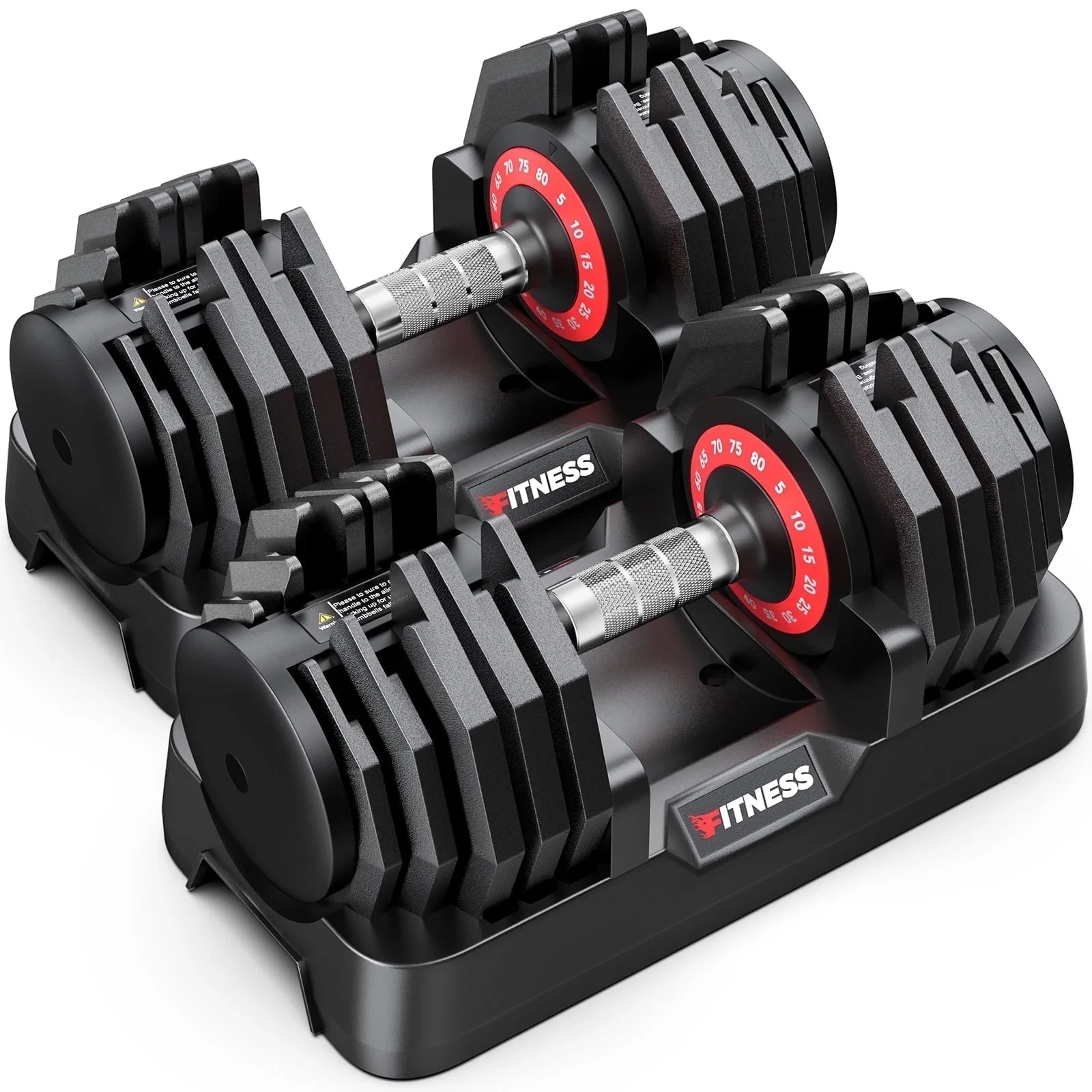 160Lb(80Lbs*2) Adjustable Dumbbells Set,16 in 1 Quick-Select 5-80Lbs Weight Adju