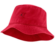 NWT - NIKE JORDAN JUMPMAN WASHED BUCKET WOVEN RED HAT M/L Medium / Large