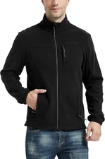 Solaris Fleece Jacket Men Medium Black Soft Polar Winter Outdoor Coat Full Zip