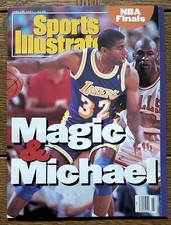 Sports Illustrated June 10, 1991  Michael Jordan and  Magic Johnson NBA Finals