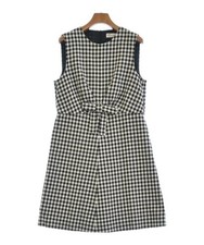 RED VALENTINO Dress BlackxWhite(Check Pattern) 44(Approx. L) 2200361602020