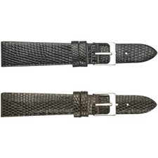 Ladies Regular Genuine Lizard Leather Padded  Stitched Watch Strap, 2 Colors