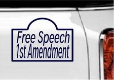 1st Amendment Free Speech Vinyl Decal Home Dcor - Various Sizes 1st Amendment Free Speech Vinyl Decal Home Dcor - Various Sizes