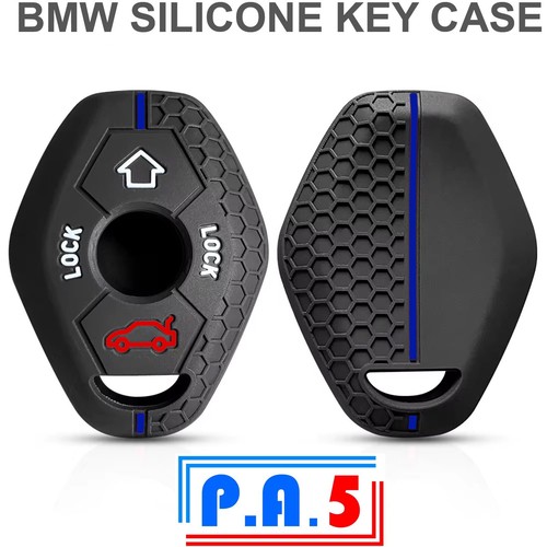 Black Silicone car key cover Case For Bmw E46 E39 E53 X5 X3 E83 X3 330ci 325i CD