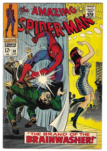 AMAZING SPIDER-MAN #59 Fine+ 6.5 1st Mary Jane Cover! KEY ISSUE! Kingpin cameo - Picture 1 of 2