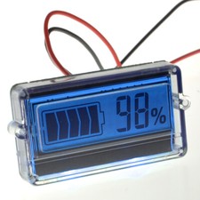 TH01 8-63V LCD Lead Acid Li-ion Battery Capacity Indicator Digital Voltmeter
