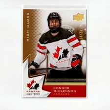 CONNOR MCCLENNON 2020 Upper Deck TEAM CANADA HIGH GLOSS card #'d/25