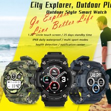 Military Rugged Smart Watch Outdoor Sports Heart Rate Fitness Tracker Blood NEW