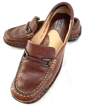 Vintage Born Handcrafted Women's 6 Brown Leather Loafers Driving Shoes