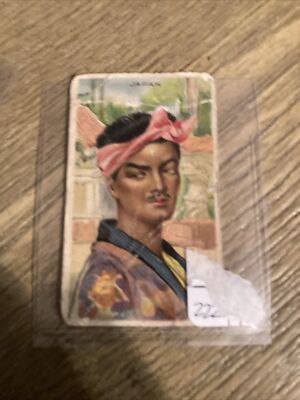 japan american tobacco 1911 T113 Types Nations JAPAN Men American Tobacco Sub Rosa Little Cigars  Card