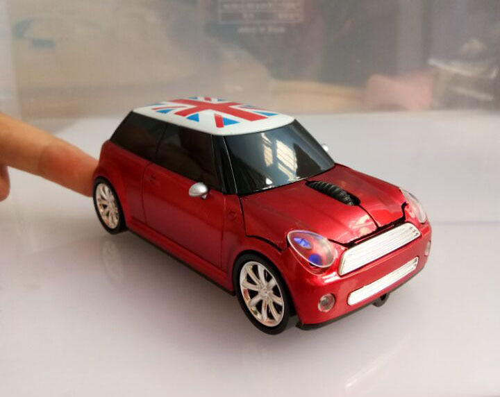 MINI COOPER S ワイヤレスオプティカルマウス Click Car Mini Cooper S Wireless Wireless Optical Mouse Dark