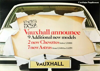 Vauxhall Chevette & Astra Prospekt 1981
