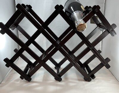 Wine Rack, Wood Wine Storage Racks Countertop, 10 Bottle