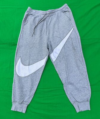 Vintage Nike Gray Big Swoosh Men's Sweatpants Size XL.