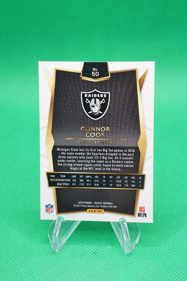 (3 Cards) 2016 Select Base Concourse #50 Connor Cook Oakland Raiders TU1 - Image 4 of 4