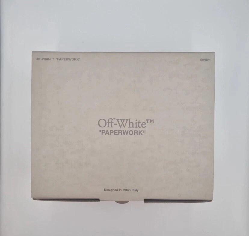 OFF-WHITE "Paperwork" Colour Matter Nail Varnish Box with 1 x Mattel figure
