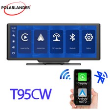 10 inch Android Auto Wireless carplay GPS ios Double Din Touch Screen Bluetooth