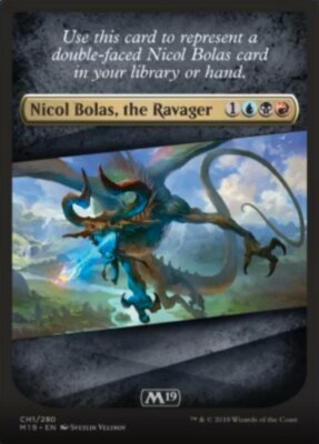 Nicol Bolas, the Ravager Checklist Card NM, English MTG Core Set