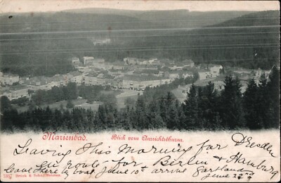 Marienbad , Blick vom Aussichtsthurm