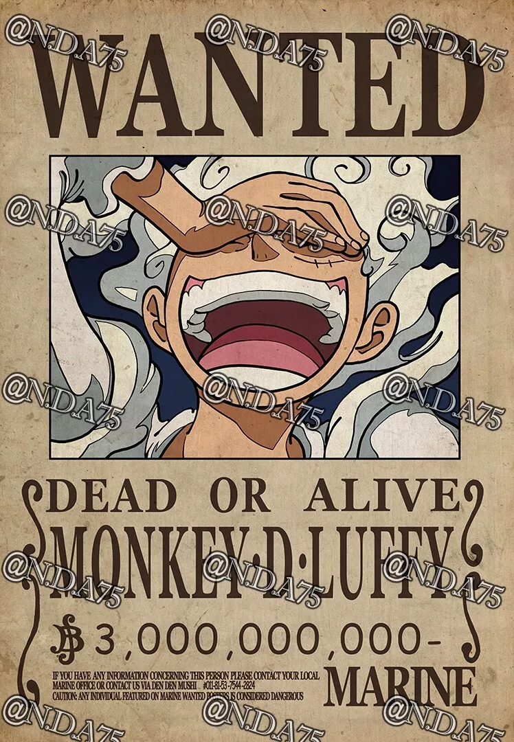 One Piece - Wanted Luffy Child - Poster Emporium