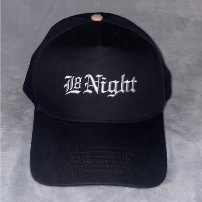 L8 Night (Late Night) NWOT Black/White Cap Hat