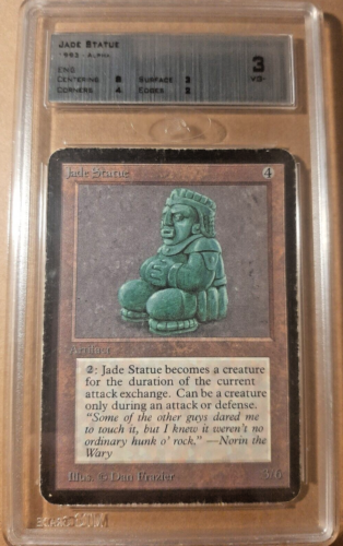 Jade Statue (Alpha Edition)= Grade 3  VG- MTG Magic the Gathering - Picture 1 of 2