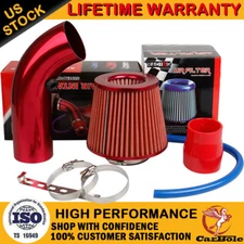 Pipe 3" Cold Air Intake Filter Clamp Accessories Car Air Intake Hose System Kit