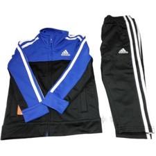 Adidas Tricot Jacket, Pant Set AG6358 Boys 2T Blue , Black