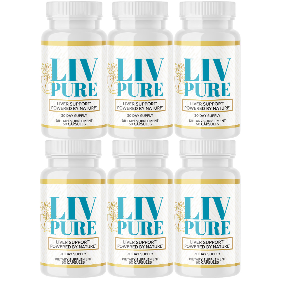Liv Pure Liv-Pure suplemento de apoyo hepático para pérdida de peso - 6 botellas